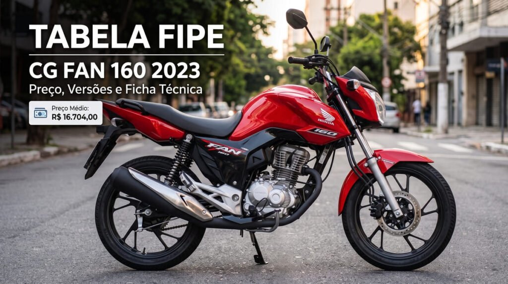 Tabela Fipe Cg Fan 160 2023